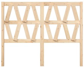vidaXL Κεφαλάρι Κρεβατιού 141 x 4 x 100 εκ. από Μασίφ Ξύλο Πεύκου
