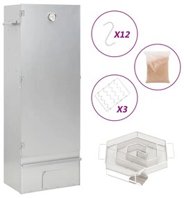 Καπνιστήριο Μπάρμπεκιου με Σύστημα Κρύου Καπνού Γαλβαν. Χάλυβας