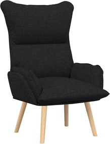 vidaXL Πολυθρόνα Μαύρο 69 x 74 x 93 εκ. Ύφασμα και Κόντρα Πλακέ