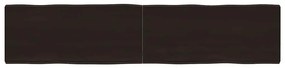 Επιφ Τραπεζιού Αν Καφέ 180x40x(2-6)εκ.Ακατέργ. Μασίφ Ξύλο Δρυός