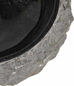 vidaXL Νιπτήρας Μαύρος 40 x 12 εκ. Μαρμάρινος