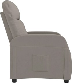 vidaXL Πολυθρόνα Ανακλινόμενη Taupe Υφασμάτινη