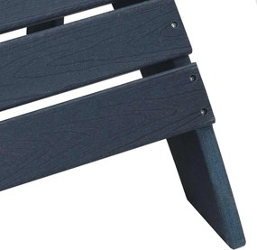 vidaXL Καρέκλα Adirondack Σκούρο μπλε HDPE