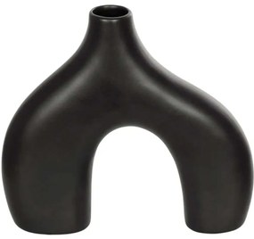 Βάζο Toledo 21249 27x6x24cm Black GloboStar Κεραμικό