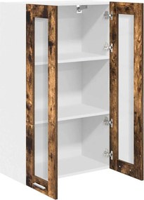 vidaXL Κρεμαστό ντουλάπι Καπνιστό Δρύς 60 x 31 x 100 εκ.
