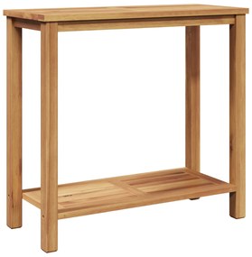vidaXL Τραπέζι κονσόλας Καφέ 85 x 35 x 75 εκ Μασίφ ξύλο teak