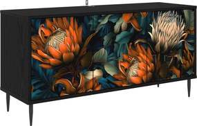 vidaXL Ντουλάπι TV LOCHEM 102 x 33 x 51 εκ Μαύρη Δρυς