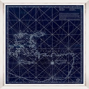 Κάδρο La Mer Mediterranee - Eastern Side Fa13382 90X100Cm Blue Mindthegap Κάθετοι Ξύλο