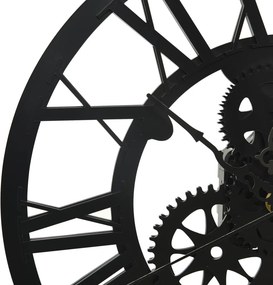 vidaXL Ρολόι Τοίχου Μαύρο 30 εκ. Ακρυλικό