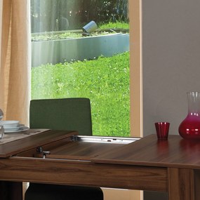 Extendable Dining Table Bois - Walnut Walnut