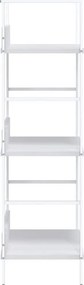 vidaXL Ραφιέρα 3 Επιπέδων Λευκή 60x27,6x90,5 εκ. Επεξεργασμένο Ξύλο