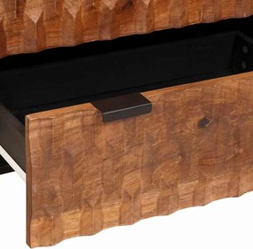 vidaXL Πλαϊνό γραφείο Καφέ Φινίρισμα Ακακίας 60 x 33 x 75 cm