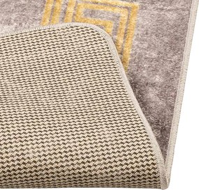 vidaXL Χαλί Runner MARSA Γκρι 80 x 200 cm Πολυέστερ και PVC