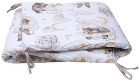 Πάντα Κούνιας Ντριμ White-Beige Viopros 40x165cm 100% Cotton