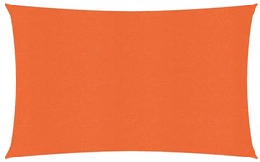 Πανί Σκίασης Ορθογώνιο Πορτοκαλί 3x5 μ. από HDPE 160 γρ/μ²