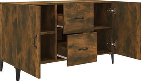 vidaXL Μπουφές Καπνιστή Δρυς 100 x 36 x 60 εκ. Επεξεργασμένο Ξύλο