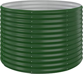 vidaXL Ζαρντινιέρα Πράσινη 100x100x68εκ Γαλβανισμένος χάλυβας