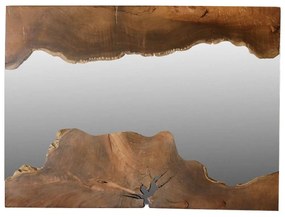 Καθρέπτης HM9364 100x75cm Από Μασίφ Ξύλο Τeak Natural Ξύλο