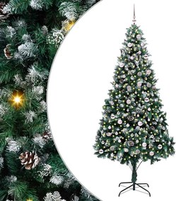 vidaXL Τεχνητό Χριστουγεννιάτικο Δέντρο με 300 LED Πράσινο 240 cm