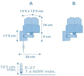 Απλίκα τοίχου Ango Panda-Mple