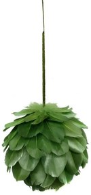 Supergreens Χριστουγεννιάτικο Στολίδι Μπάλα με Φτερά Πράσινη Ø13 εκ.