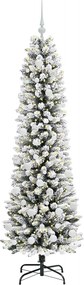 vidaXL Τεχνητό Χριστουγεννιάτικο Δέντρο με 300 LED Λευκό 180 cm