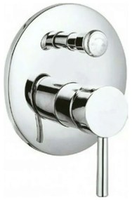 Μίκτης Μπαταρίας Ντους 2 Εξόδων Artemis BM34F02C-S Satinato Karag Brass
