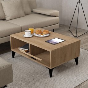 Τραπεζάκι Σαλονιού Sapphire Δρυς CREDO 90x60x15
