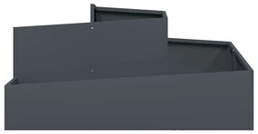 vidaXL Γλάστρα Κήπου Ανθρακί 100x100x50 εκ. Ατσάλι
