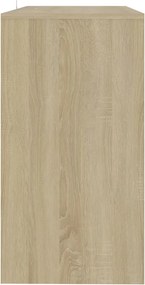 vidaXL Τραπέζι Κονσόλα Sonoma Δρυς 89x41x76,5 εκ. Επεξεργασμένο Ξύλο