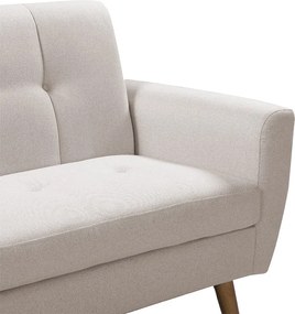 Καναπές Decency pakoworld 2θέσιος ύφασμα μπεζ 149x75x86εκ