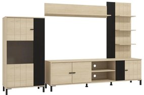 Σύνθετο σαλονιού CAMARGUE Artisan Port Oak - Black Oak 263x40x167 εκ. 263x40x167 εκ.