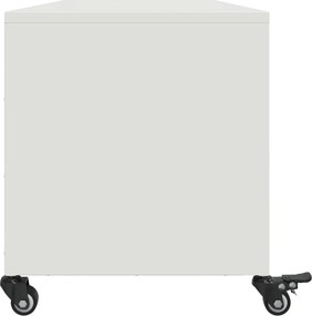 vidaXL Έπιπλο Τηλεόρασης Λευκό 100,5x39x43,5 εκ. Ατσάλι