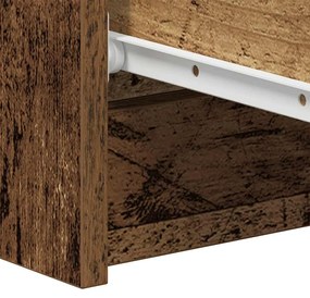 Sideboard Παλιό ξύλο 60x35x98,5 cm Ξύλο μηχανής - Καφέ