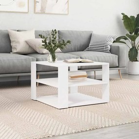 vidaXL Τραπεζάκι Σαλονιού Λευκό 58x58x40 εκ. από Επεξεργ. Ξύλο