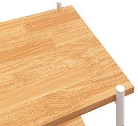 vidaXL Ραφιέρα 5 Επιπέδων Λευκή και Δρυς 80 x 40 x 163 εκ.