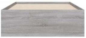 vidaXL Πλαίσιο Κρεβατιού με συρτάρια Γκρι sonoma 100x200εκ. Επεξ. Ξύλο