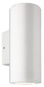 Απλίκα Φωτιστικό Τοίχου 2xGU10 9W IP54 Λευκό E186 Zambelis-E186-Ανθρακί E186