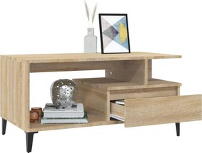 vidaXL Τραπεζάκι Σαλονιού Sonoma Δρυς 90x49x45 εκ. Επεξεργασμένο Ξύλο