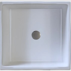 Sanitec Lithos 203 Νιπτήρας Συνθετικός Επικαθήμενος 40,5x40,5x13cm White