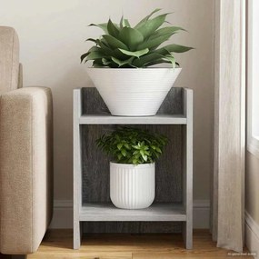 vidaXL Βάση φυτών Γκρι Sonoma 30 x 30 x 40 cm Επεξεργασμένο Ξύλο