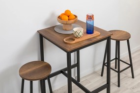 Σκαμπό Μαύρο GEDEL 32x32x62