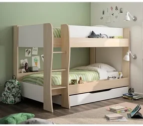Epiplo World Κουκέτα Roomy με 2 μονά κρεβάτια 90X200 + 2 Στρώματα Ορθοπεδικά KS Strom Classic 90x200 BEST-1533515