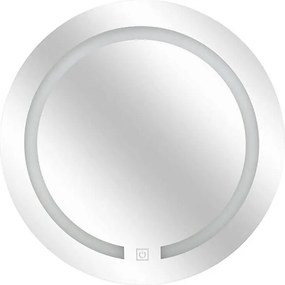 Στρογγυλός καθρέπτης τοίχου 5five με led - Λευκό