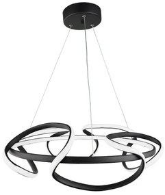 Κρεμαστό Φωτιστικό Οροφής LED 100W 3CCT Orion-50 Heronia Lighting-01-0342-Μαύρο 01-0342