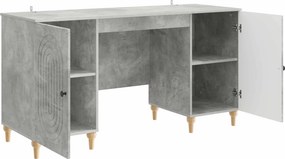 vidaXL Γραφείο Γκρι Σκυροδέματος 142,5 x 50 x 75 εκ.