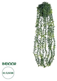 GloboStar® Artificial Garden HANGING MILAN GRASS 20866 Τεχνητό Κρεμαστό Διακοσμητικό Φυτό Milan Grass  Φ18 x Y60cm