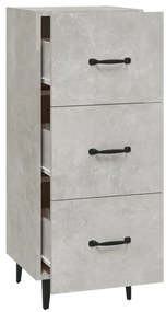 vidaXL Ντουλάπι Γκρι Σκυροδέματος 34,5x34x90 εκ. Επεξεργασμένο Ξύλο