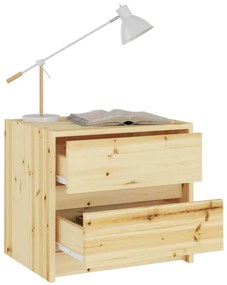 vidaXL Κομοδίνο 40 x 30,5 x 35,5 εκ. από Μασίφ Ξύλο Ελάτης