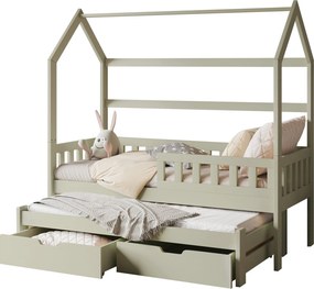 Παιδικό Κρεβάτι Tymon II-Λαδί-90 x 200